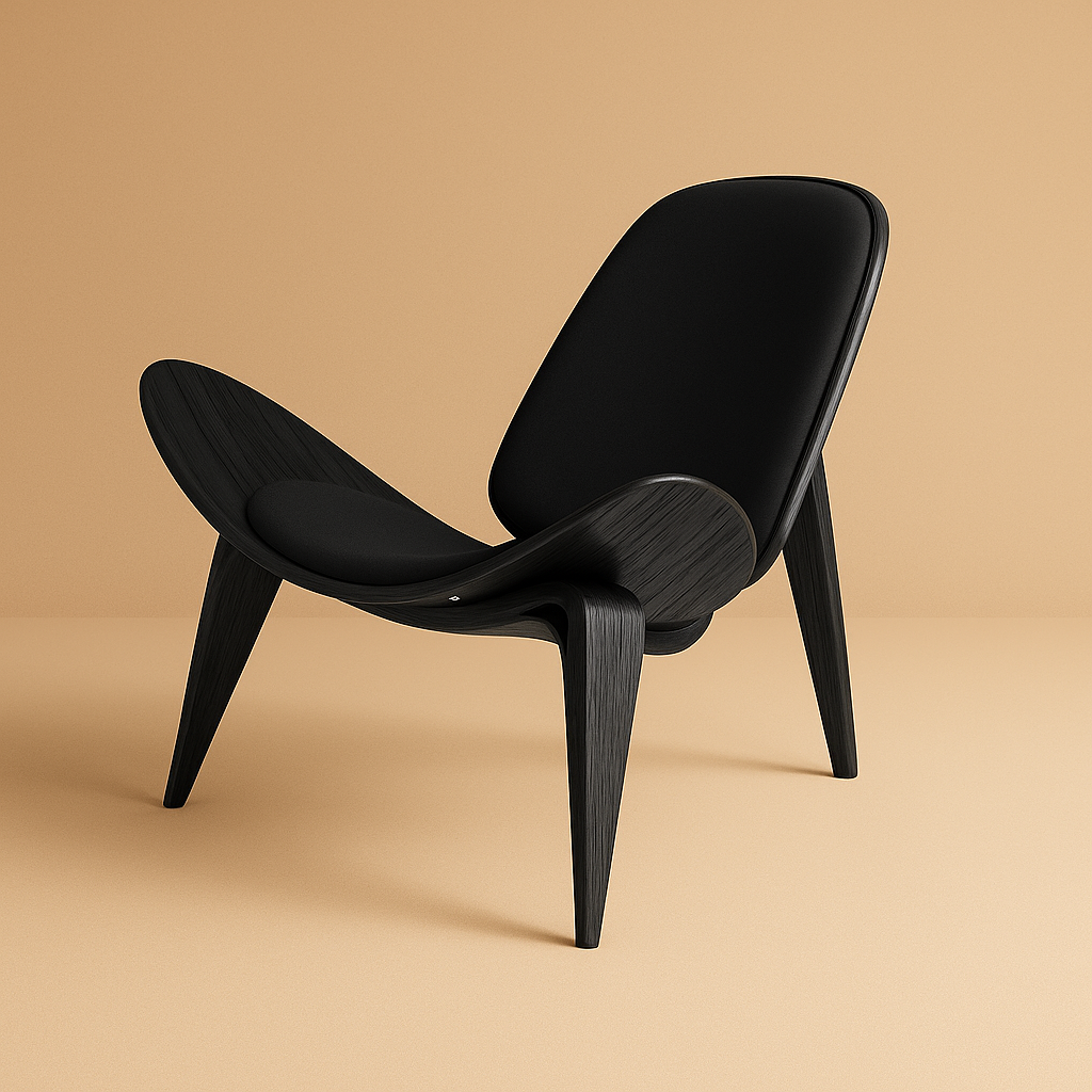 كرسي شيل أسود