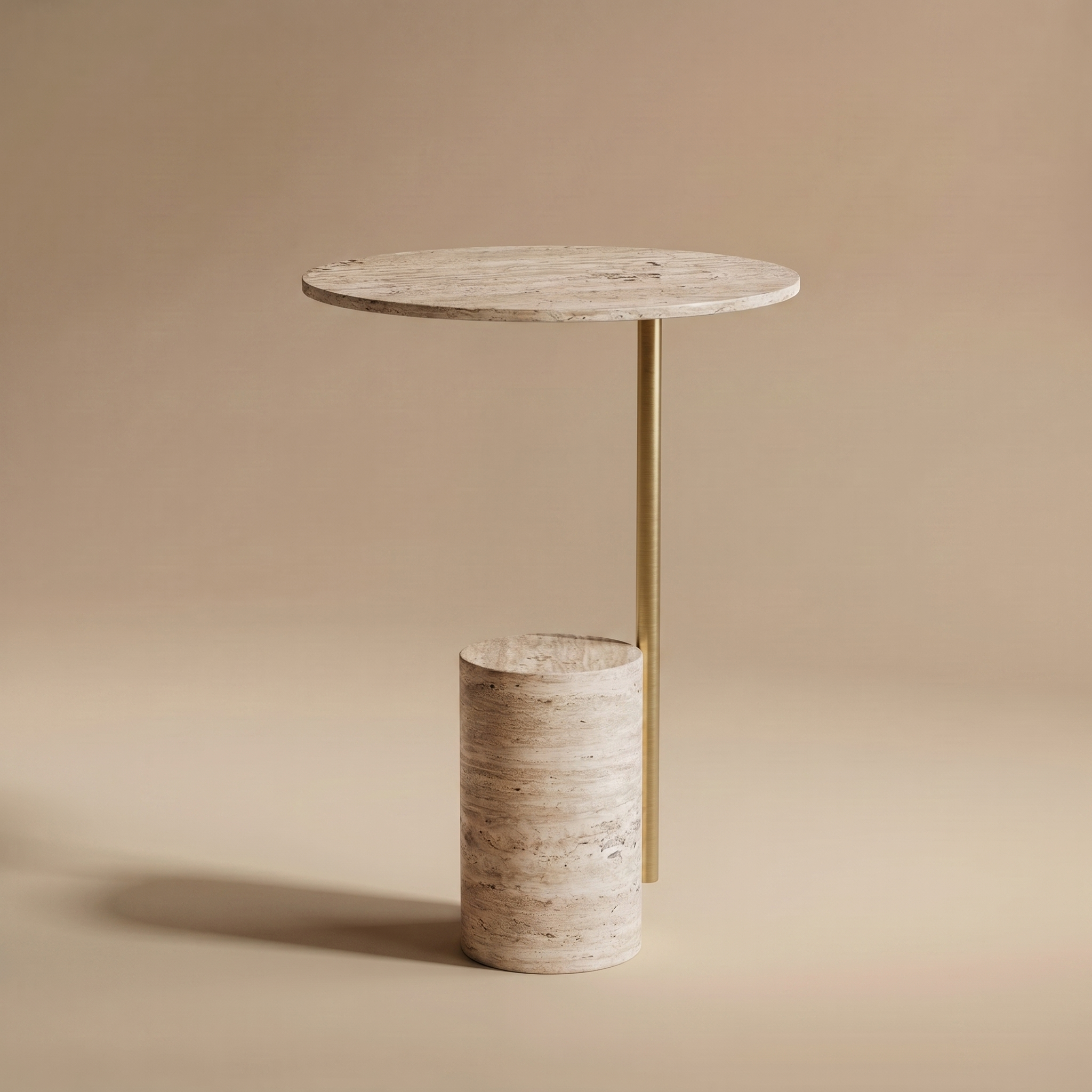 Laspresso Travertine side table