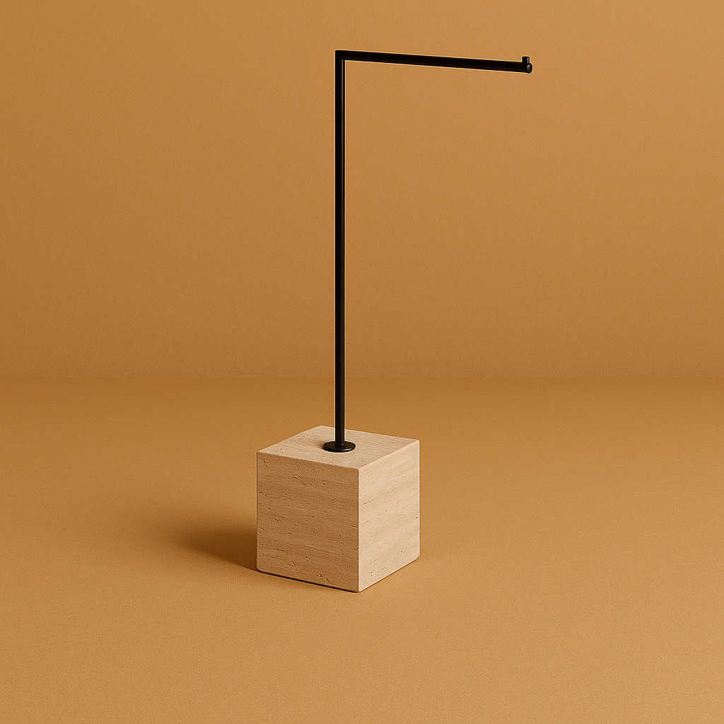 Roana Towel Holder Travertine