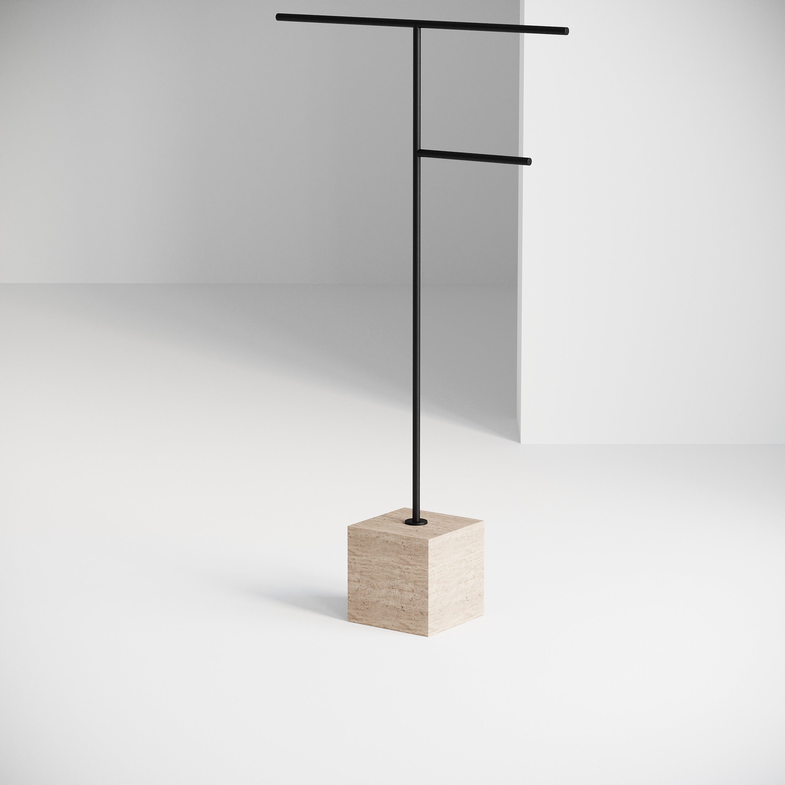 Roan Towel Holder Travertine