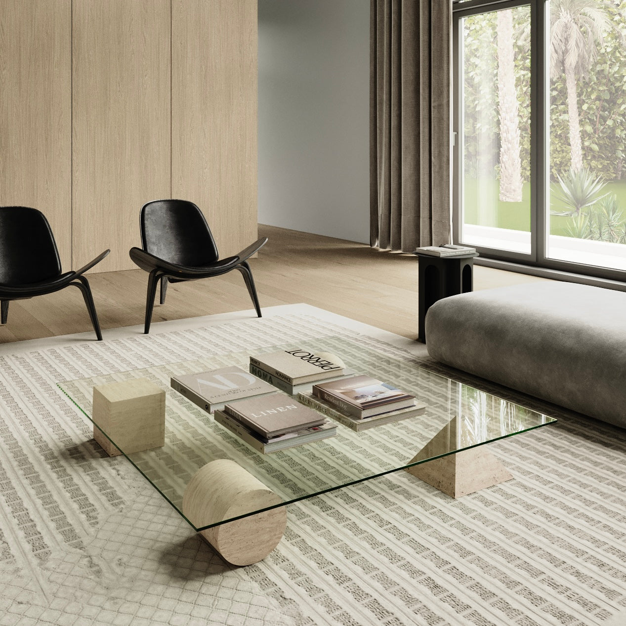 كرسي شيل أسود