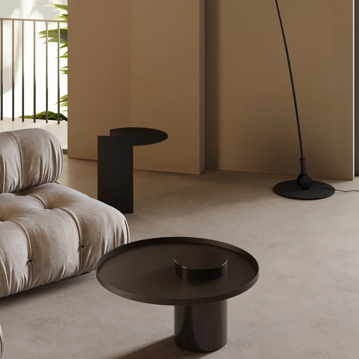 Blanco Side Table - Black - dezania