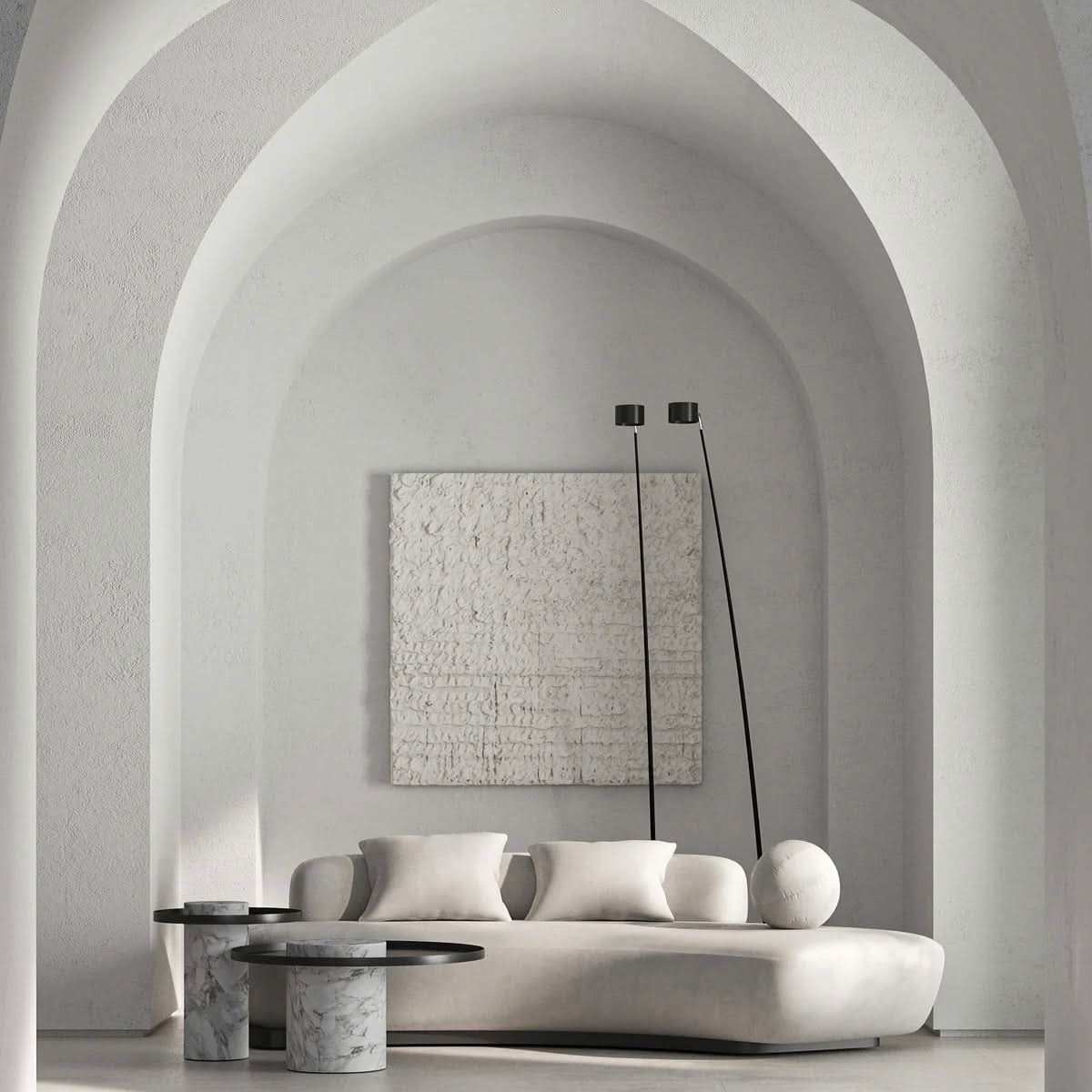 Blanco Side Table - White - dezania