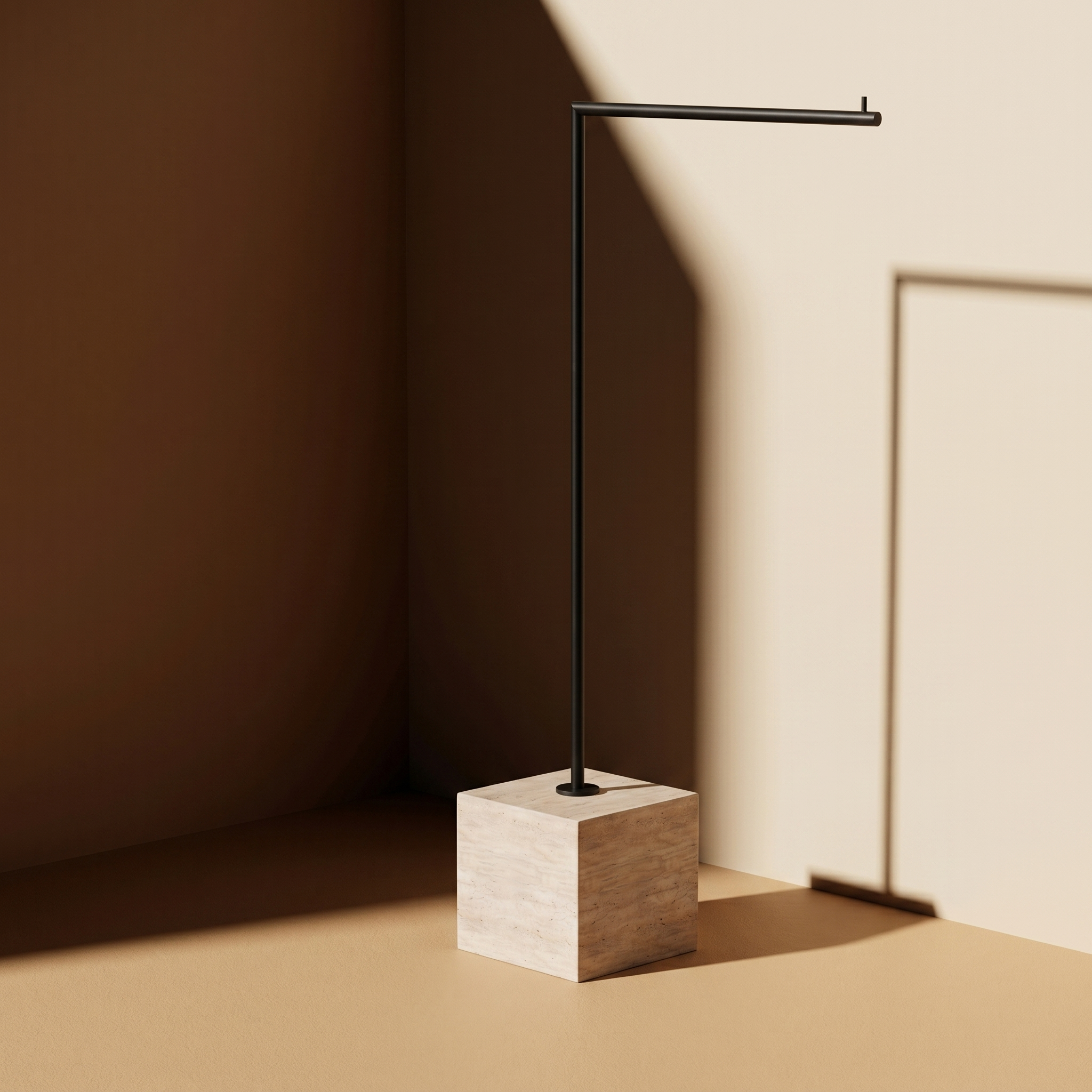 Roana Towel Holder Travertine