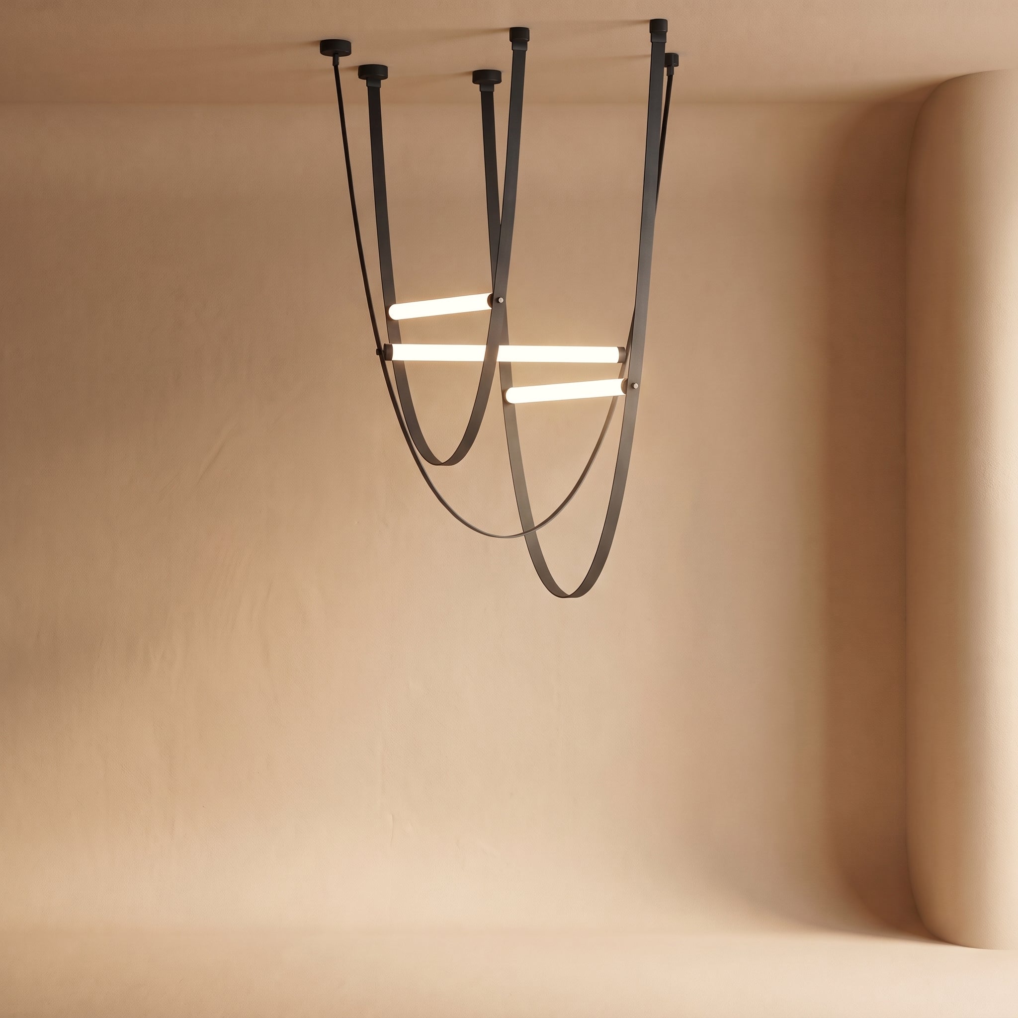 Wireline large pendant lamp