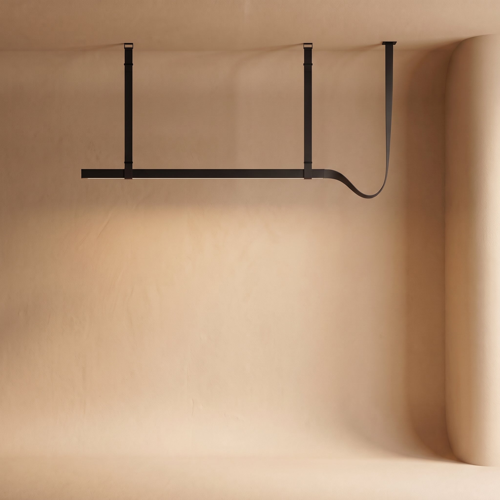 Belt Black pendant lamp