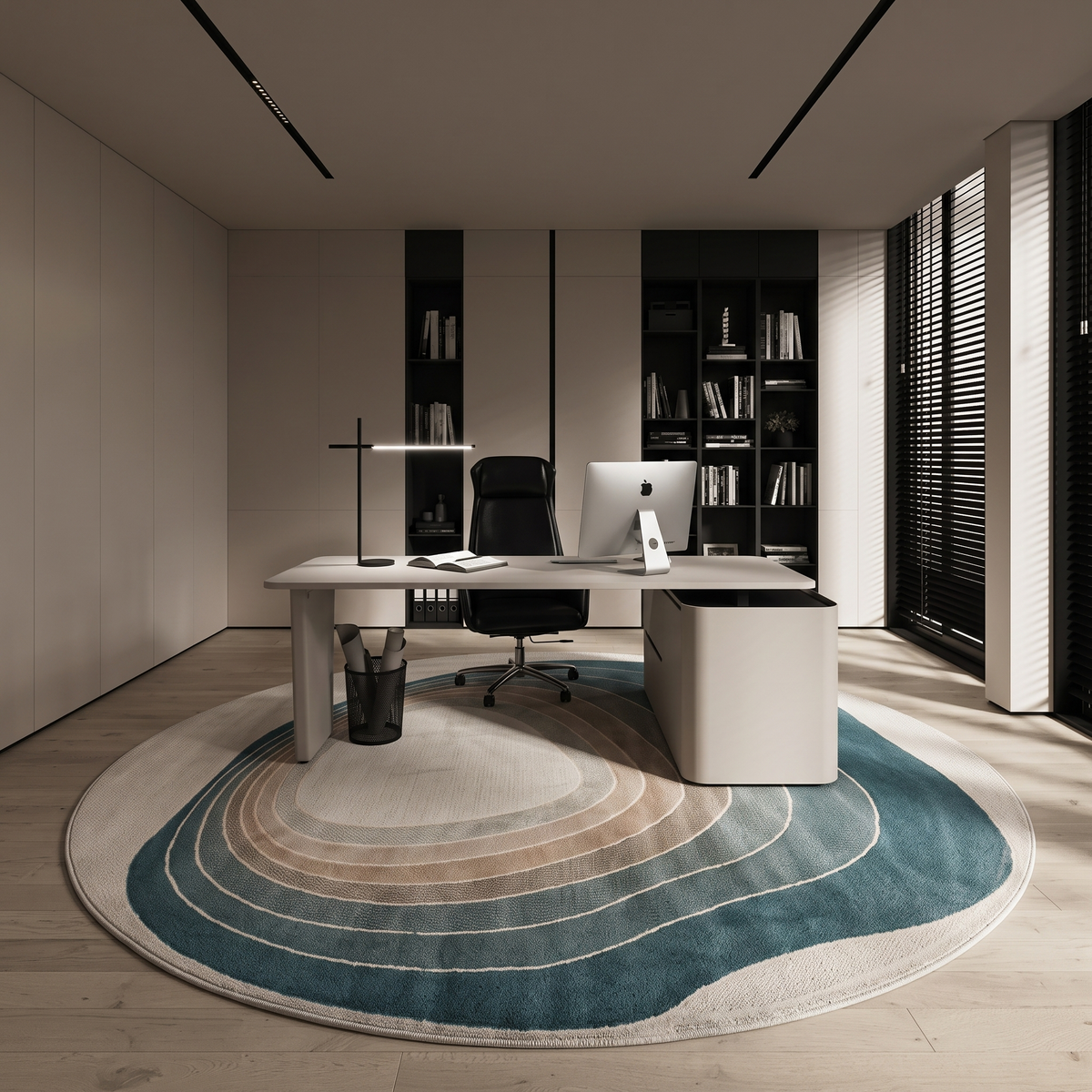 Waha rug under a coffee table