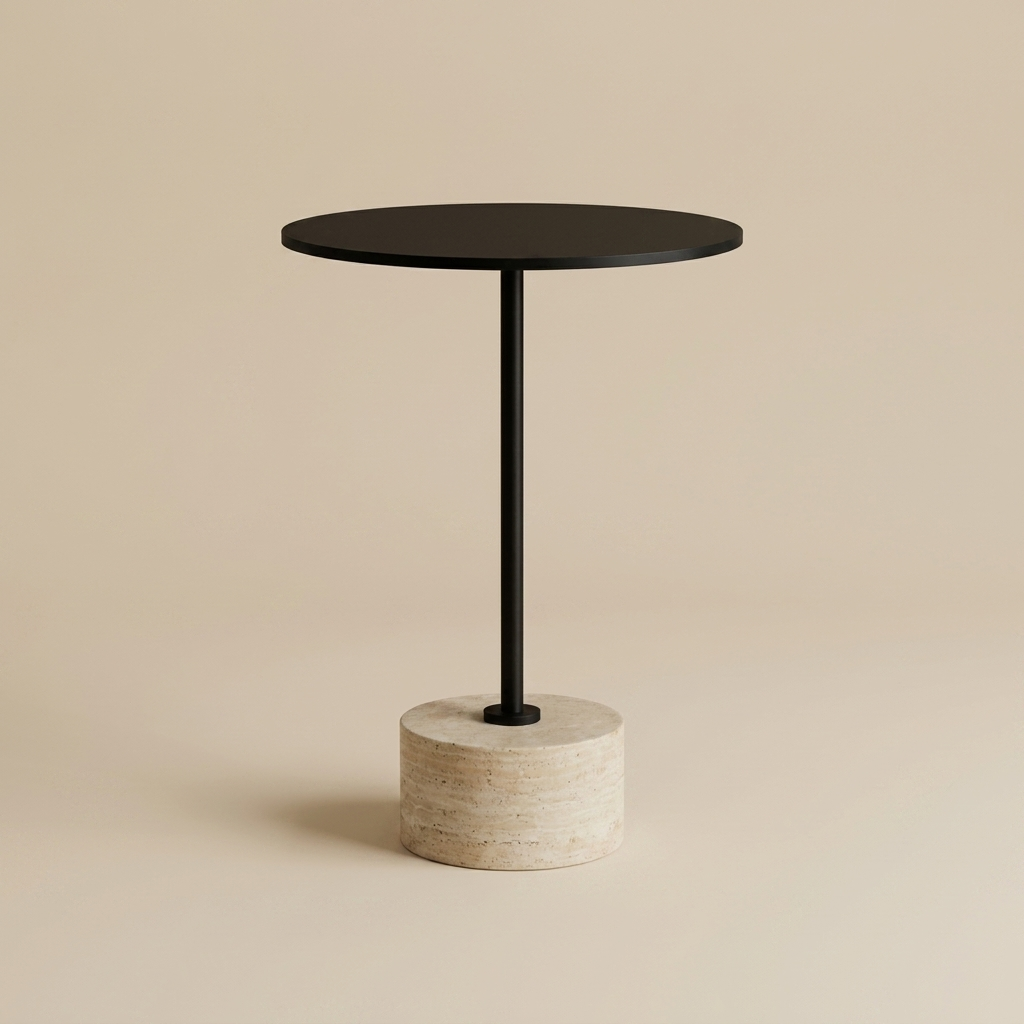 Nova Travertine side table