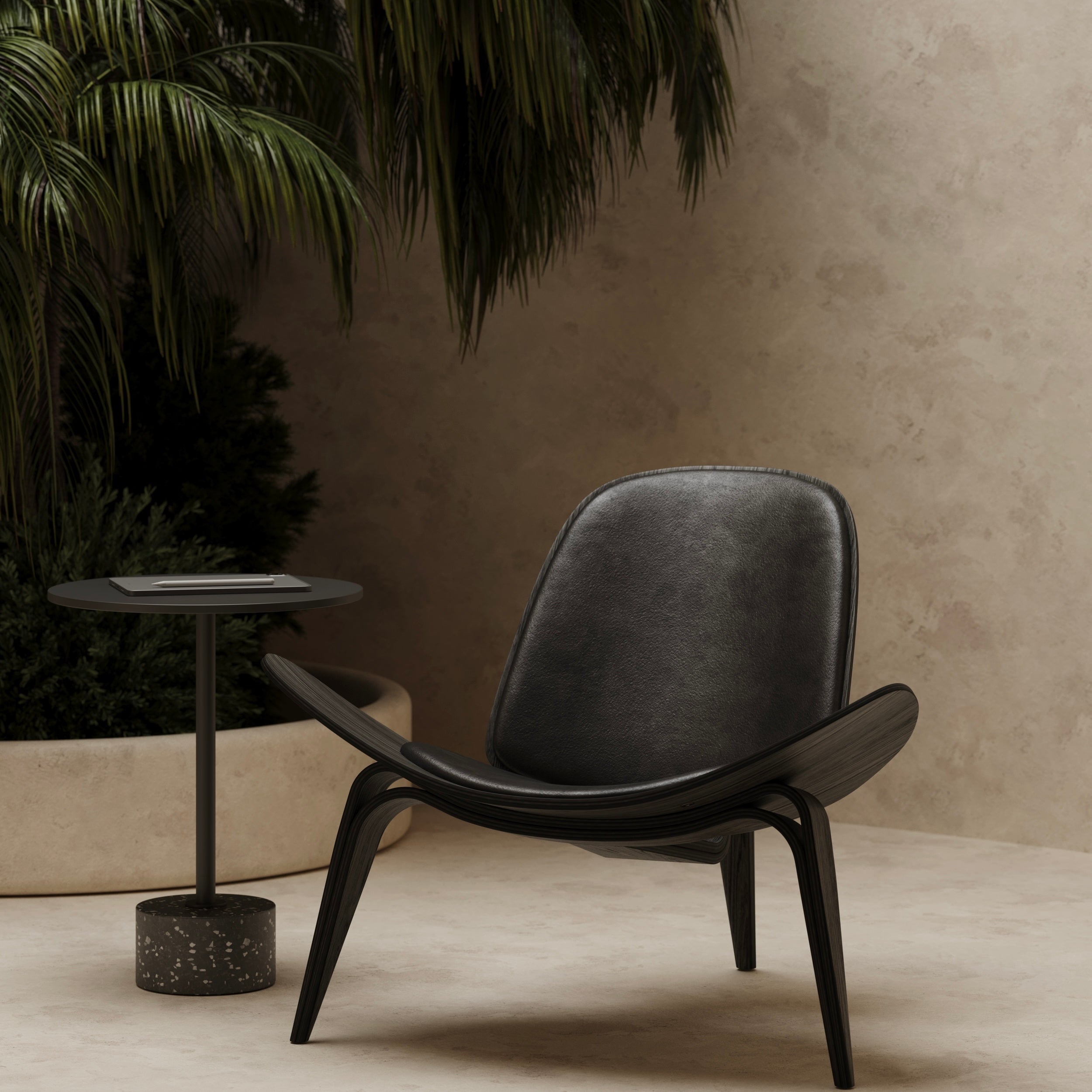 Shell Chair - Black - dezania