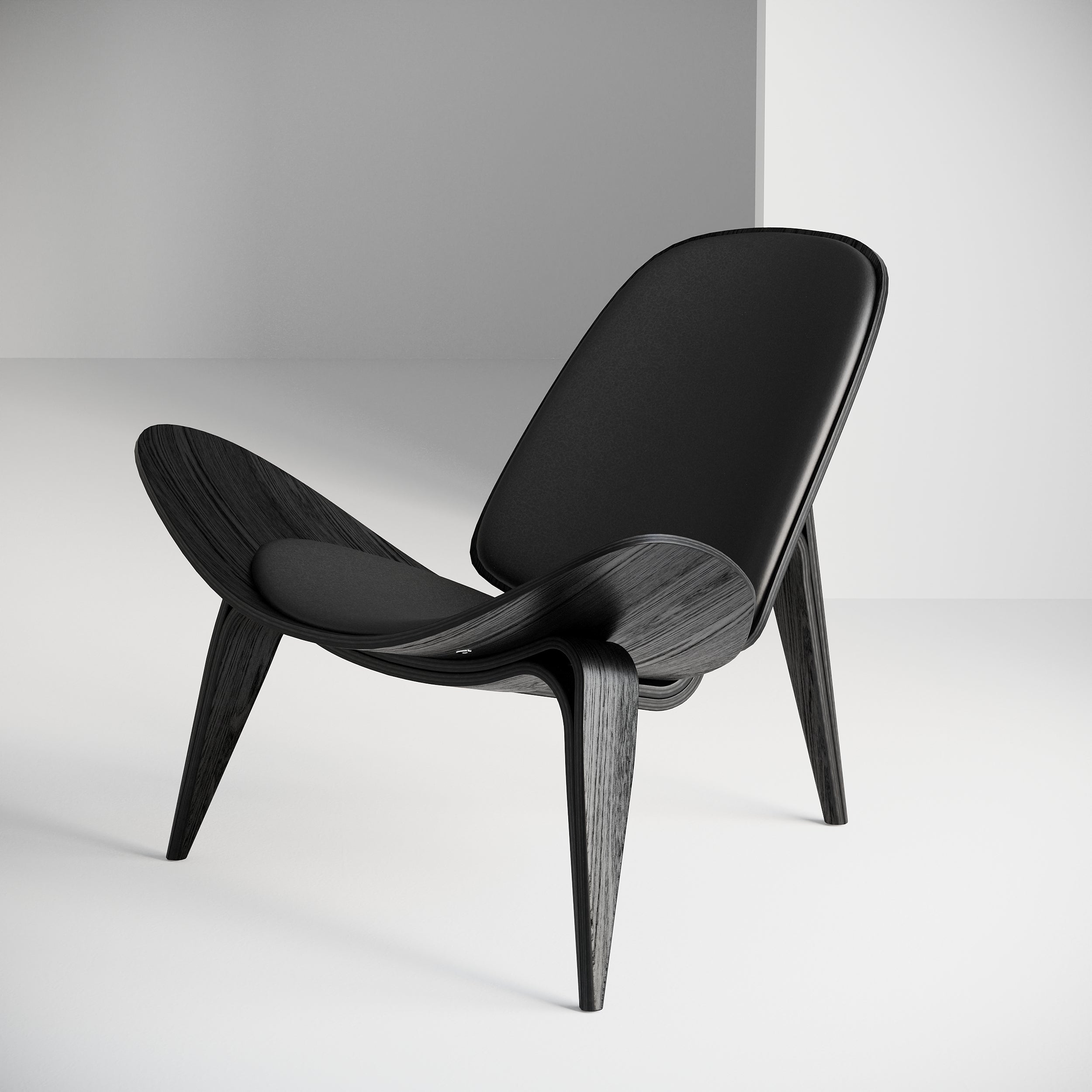 Shell chair outlet black