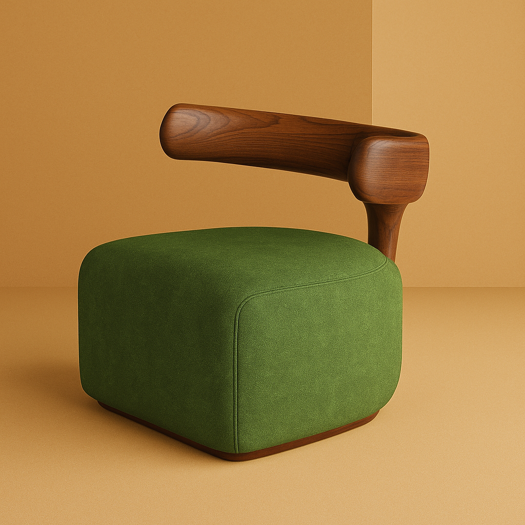 Whale Armchair - Olive