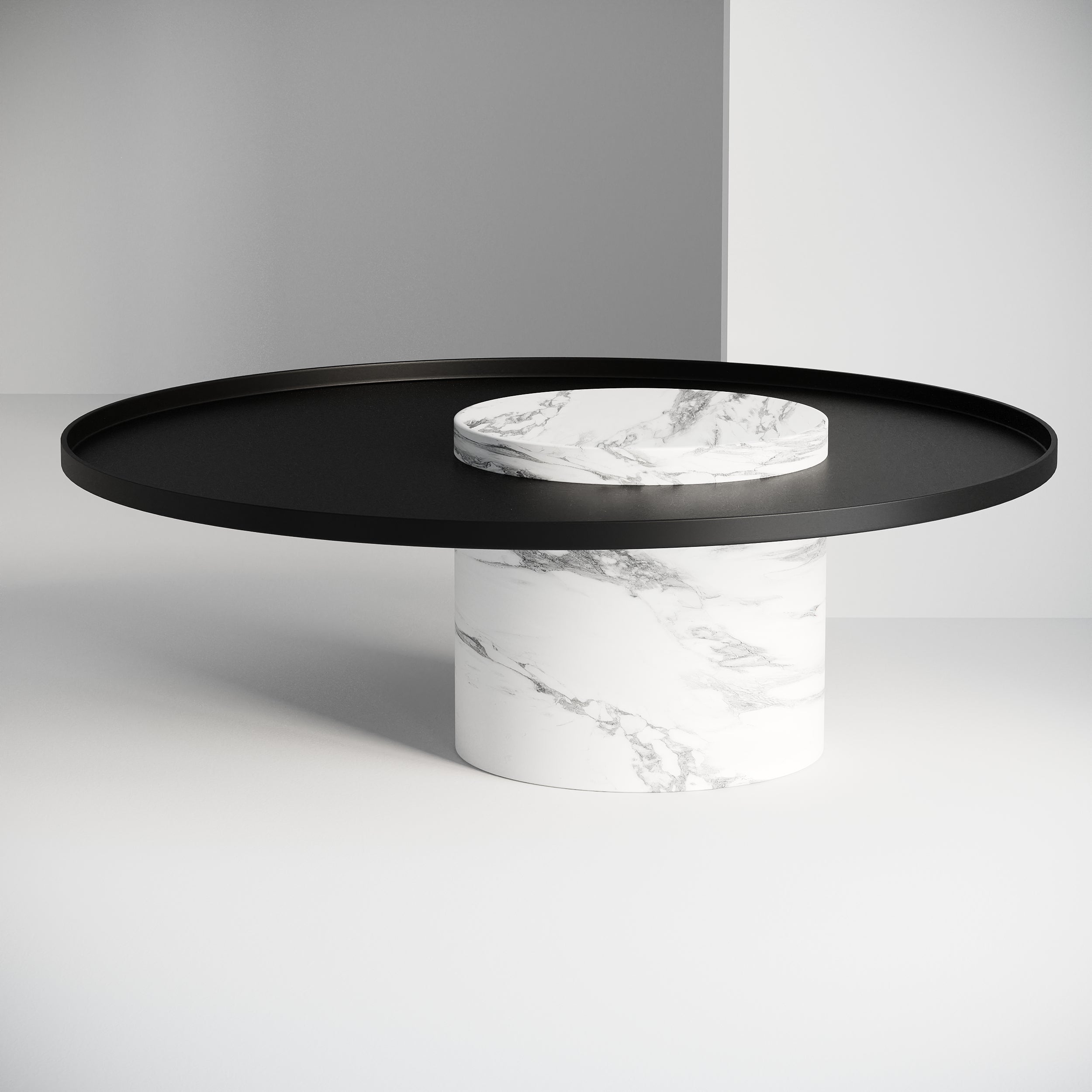 Blanco Side Table - White - dezania