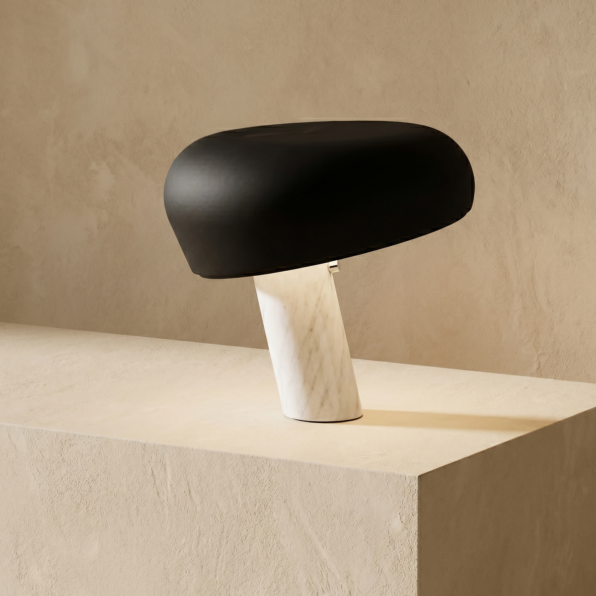 Verna marble base table lamp by Dezania