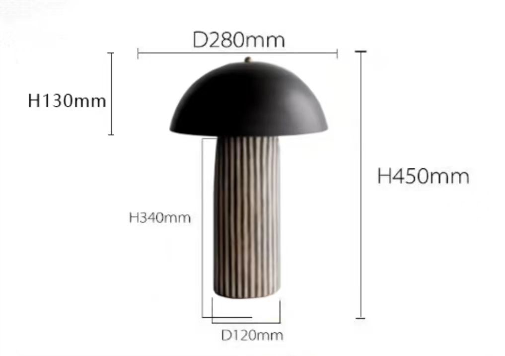 Adora Table Lamp - Stripes - dezania