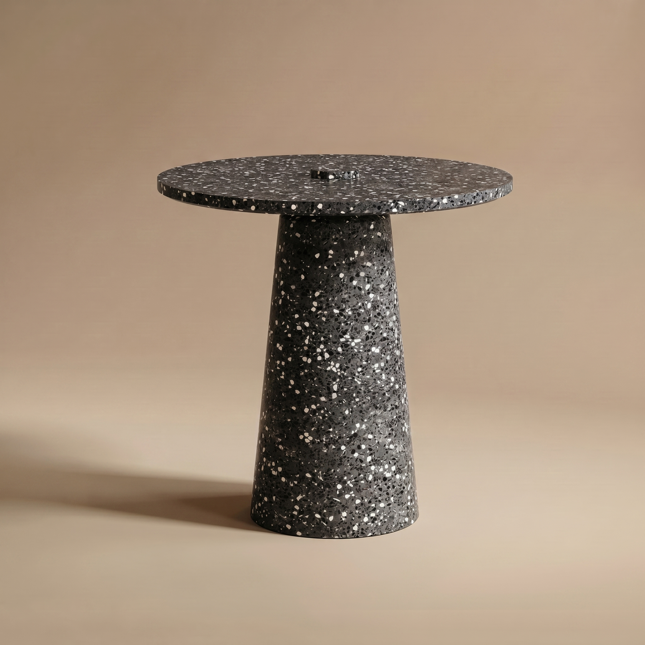 Terrazo Black side table