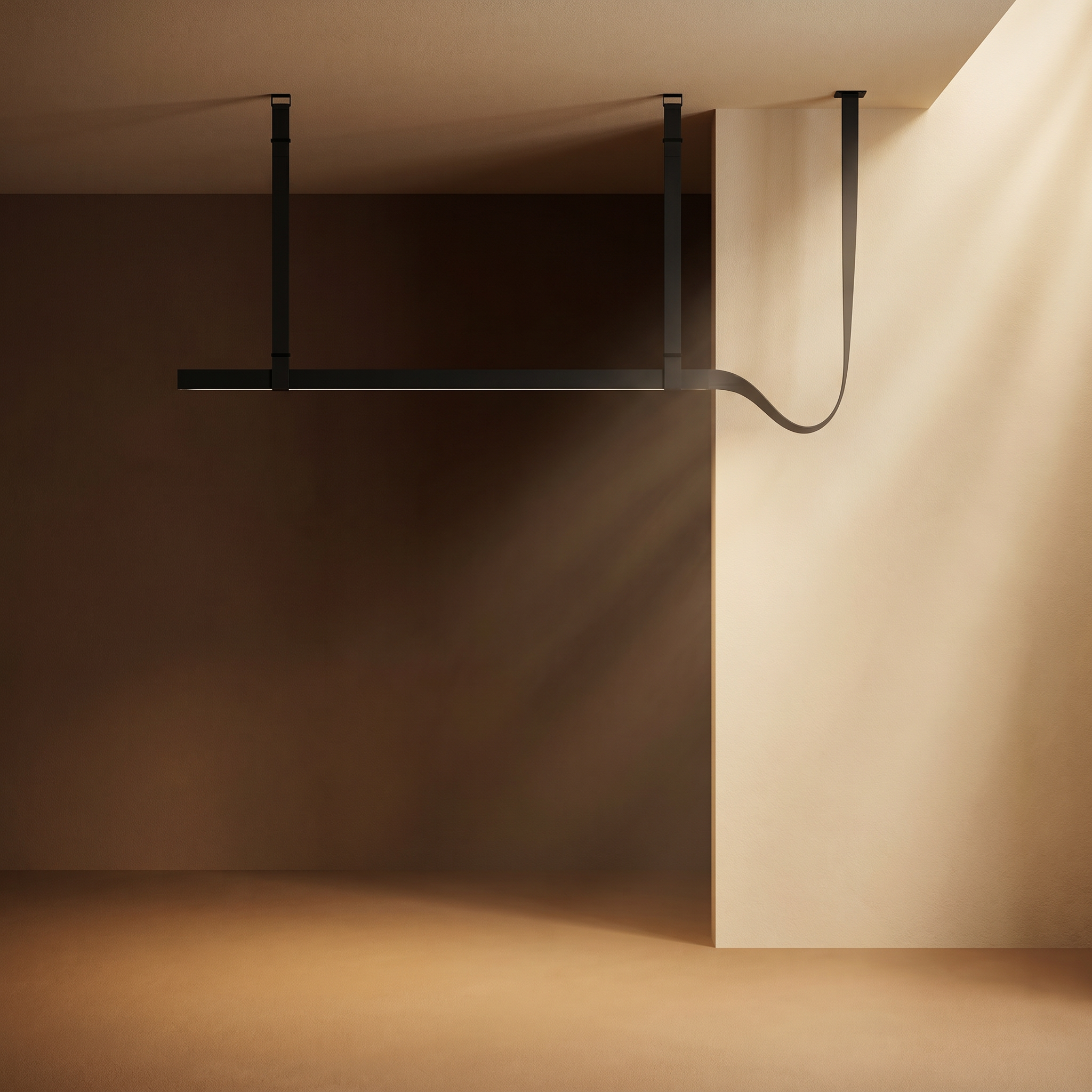 Belt Black Pendant Light