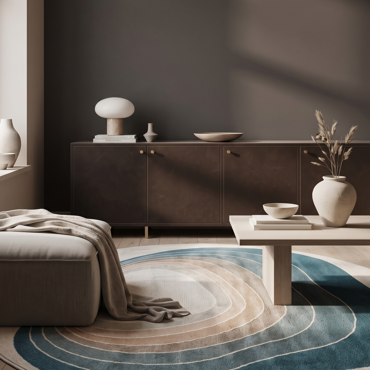 Waha rug, side view