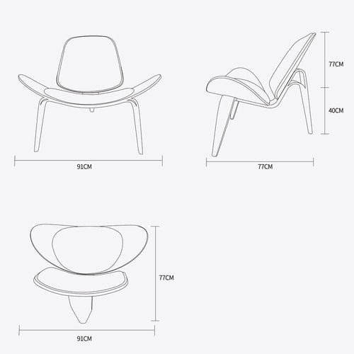 Shell Chair - Black